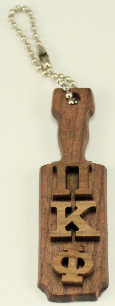Pi Kappa Phi Mini Wood Paddle Key Chain