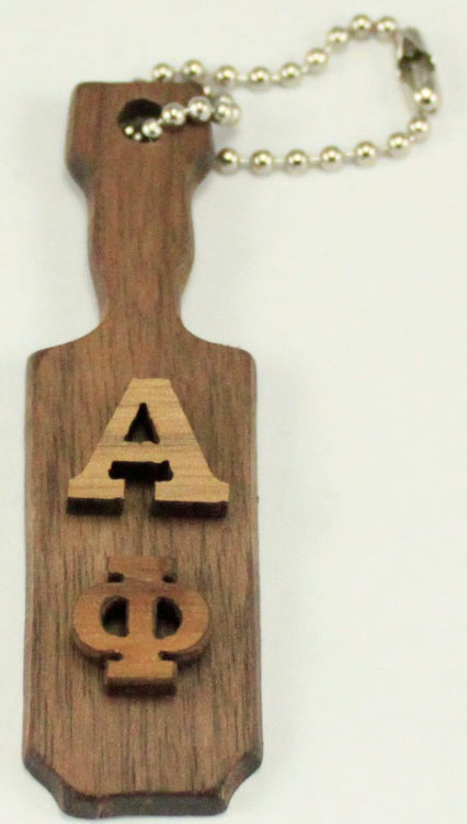 Alpha Phi Mini Wood Paddle Key Chain
