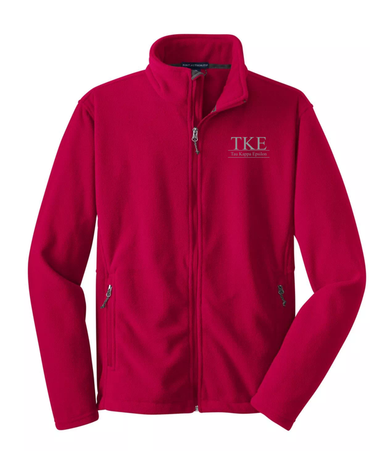 Tau Kappa Epsilon Custom Fleece Full-Zip Jacket | Greek Organization Jacket