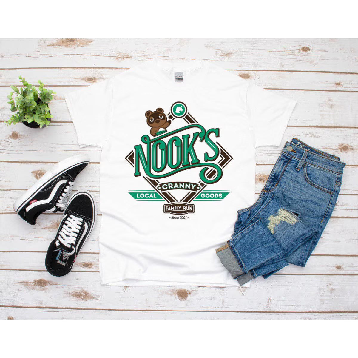 Animal Crossing Nooks 2001 Inspired Tee