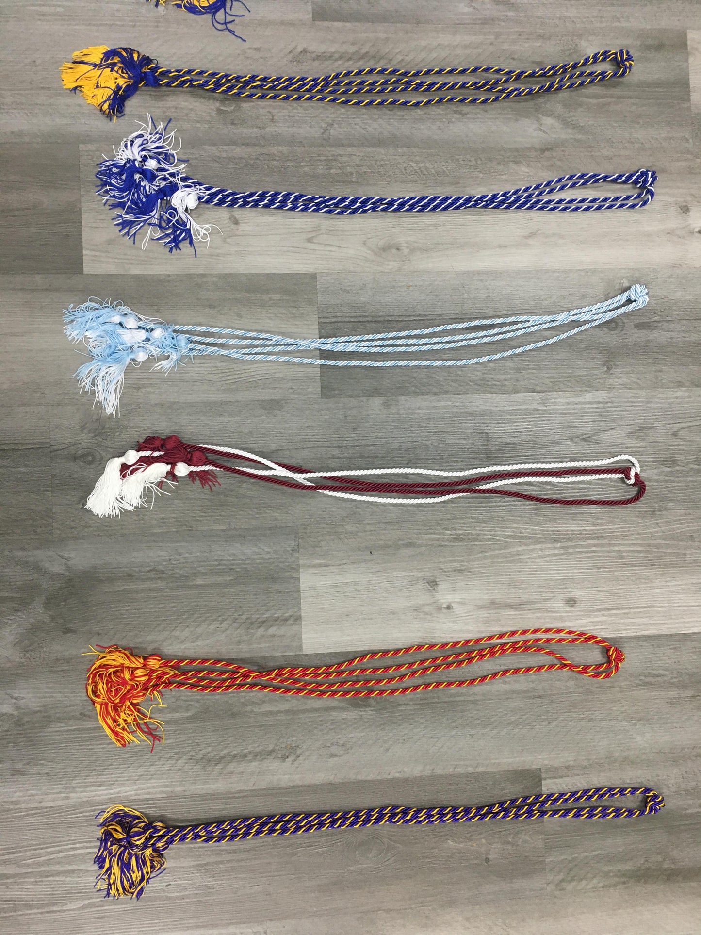 Blue and Gold Intertwined Cords