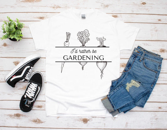 I’d Rather Be Gardening Inspired Tee